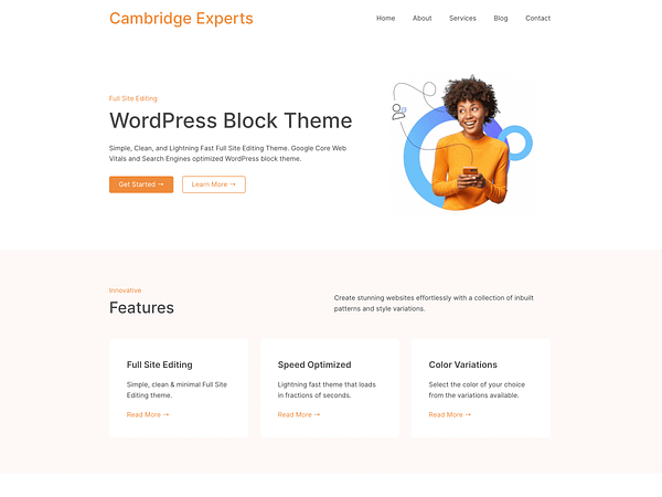 Cambridge Experts custom-001 WP template